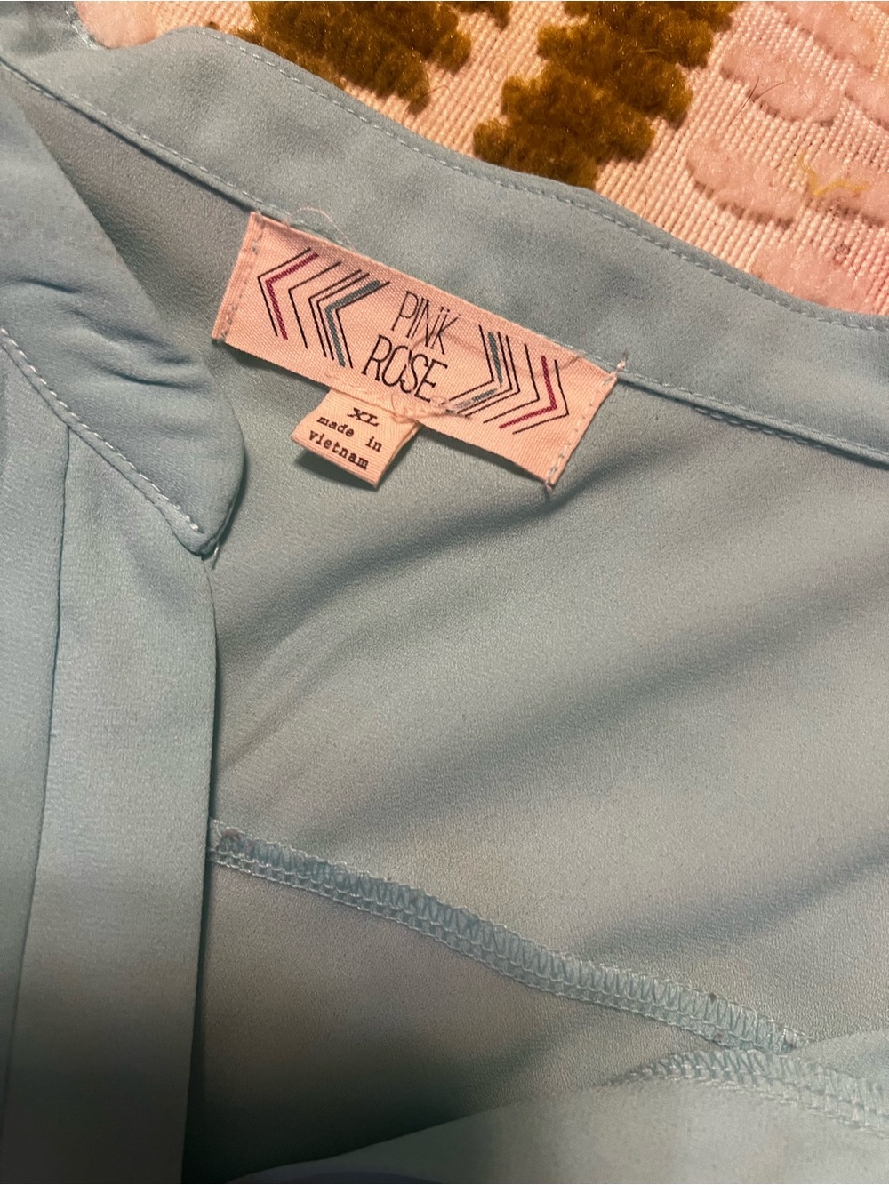 Light Blue Women's V-Neck Blouse - Elegant Lightweight Top teal - Picture 2 of 4